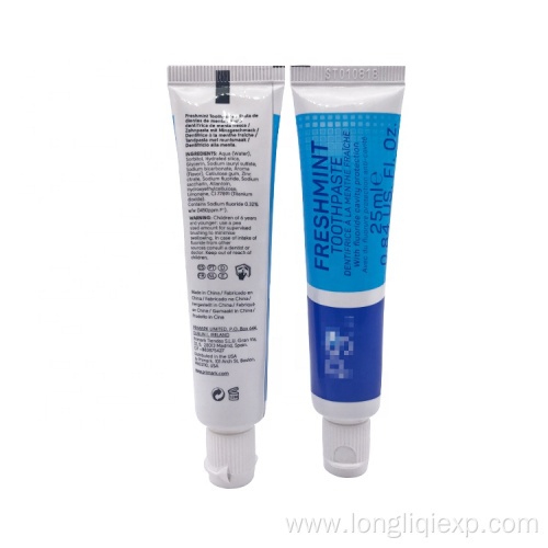 25ml fresh breath mint toothpaste with fluoride cavity